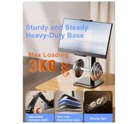 Katnetoly Supporto per Monitor Portatile Supporto per Tablet Supporto per Monitor Portatile Regolabile Supporto per Morsetto da Tavolo