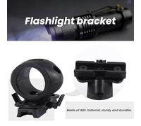 Katnetoly Supporto per Morsetto Torcia a sgancio rapido per rapido Universale (Fast, Mich, IBH, ECC. con per rotaia) Diametro 2,5 cm Nero