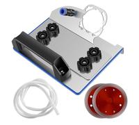 Katnetoly Supporto per Smerigliatrice Angolare per Taglio Smusso A 45° di Piastrelle, 2 Lame e Tubo, Staffa di Taglio Speciale per Smerigliatrice Angolare Tipo 100