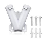 Katnetoly Supporto per Staffa per Doppia, Staffa per Montaggio A Parete su per Bandiera In Lega di Alluminio A Forma di V Montaggio su Staffa per Bandiera Antivento