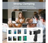Katnetoly Supporto per Telefono Multifunzionale con Morsetto, Supporto per Treppiede per Telefono, Girevole con Doppi Supporti per Scarpe Fredde per Smartphone Vlog