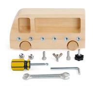 Katnetoly Sussidio Didattico Busy Bus Toy Coordinazione Occhio-Mano Formazione nella Prima Educazione Tavolo da Vite