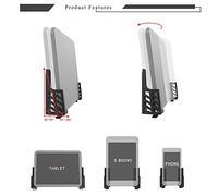 Katnetoly Tablet PC Supporto per Montaggio Un Parete per Telefono Cellulare Doppio Slot per Schede Staffa per Telefono Cellulare Angolo Regolabile