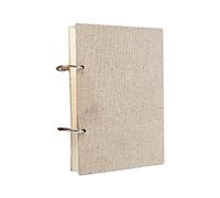 Katnetoly Taccuino Rilegato In con Copertina, 120 Pagine, Carta Spessa 160GSM, Quaderno A Fogli Mobili Ricaricabile (32K)