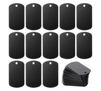 Katnetoly Tag Vuote per Incisione In Alluminio, Confezione da 25, Tag Vuote per Incisione, Biglietti da Visita In Metallo, Progetti DIY