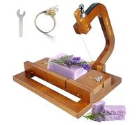 Katnetoly Tagliasapone In Legno di Quercia - Strumento per Affettare il Filo con Scala Dimensionale per Lavori Artigianali Come la Produzione di Sapone e Formaggio