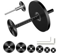 Katnetoly Tagliatubi per Tubi Interni In PVC, Set di Utensili da Taglio In Scala - Profondimetro Regolabile, 6 Lame Nere, Impugnatura Esagonale Nera da 10,16 Pollici