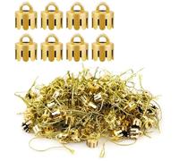 Katnetoly Tappi per Appendini per Ornamenti Natalizi in Plastica, 1000 Pezzi, Rotondi da 0,5 Pollici, di Ricambio per Albero di Natale,