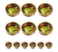 Katnetoly Tappo per In Acciaio da 12 Pezzi Tappo per da 6 cm e 3 cm Tappo per Foro Come Mostrato Tappi per Tappi In Metallo con Rivestimento Placcato