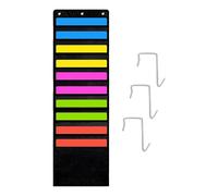 Katnetoly Tasca Portaoggetti per Carta da Appendere, Portaoggetti per Carta da 12 X 12 Pollici con 3 Ganci per Appendere Album di Ritagli, Facile Installazione In Cartoncino