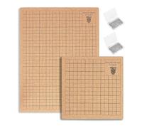 Katnetoly Tavola e Spilli per macramè da 2 Pezzi, Tavola per macramè da 8x8 Pollici 12x16 Pollici con Griglie, con 100 Spilli A T per Il Progetto di Braccialetto Intrecciato