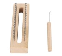 Katnetoly Tavolo da A Maglia, Telai da A Maglia in Legno con Gancio per Telai, Set di Telai da A Maglia in Legno per Progetti DIY di Sciarpe e Lavori A Maglia