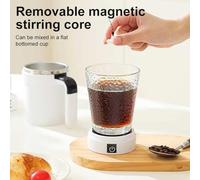 Katnetoly Tazza da Caffè Ricaricabile In Acciaio Inossidabile - Miscelatore Magnetico, Bicchiere Elettrico con Tecnologia Magnetica Rotante
