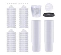 Katnetoly Tazze di per Pistola per Verniciatura per Auto, Kit per Pistola A Spruzzo per HVLP da 20 Once (600 Ml) con 70 Filtri Staccabili e Rivestimenti per Tazze