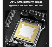 Katnetoly Telaio di Contatto CPU AM5 Telaio Full Surround in Rame Raffreddamento Migliore Dissipatore di CPU Armatura per 7950X 7900X 7700X 7600X