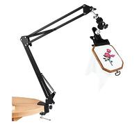 Katnetoly Telaio per Ricamo A Punto Croce Supporto per Telaio per Ricamo Ruotato Regolabile con Manopola di Rotazione del Telaio A 360°