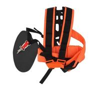 Katnetoly Tracolla per Decespugliatore Imbottita Universale Regolabile Imbracatura per Erbacce Imbracatura A Doppia Spalla per Decespugliatore Arancione