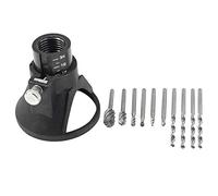 Katnetoly Trapano Elettrico un Mano Utensili Elettrici Frese per Legno Frese Set 6 Pezzi con Trapano Localizzatore Dedicato per Accessori