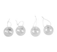 Katnetoly Trasparente Fai da Te Baubles Infrangibile Plastica Soluzione di Continuita' Xmas Palla Regalo Albero Decorazioni per La Casa - 60m M Qty: 4
