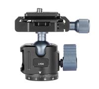 Katnetoly Treppiede Universale con Sfera Pan-Tilt A Sgancio Rapido Pan-Tilt con Sfera A 360° W Arca + Supporto per Slitta Fredda per Monitor Treppiede Fotocamera DSLR