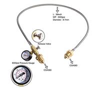 Katnetoly Tubo Adattatore di Trasferimento Stazione di Ricarica per Bombola Bombola di BS 341 3 (Regno Unito), Adattatore di Trasferimento di o CO2, CGA580