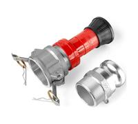 Katnetoly Ugello per Manichetta Antincendio, Ugello per Flusso Costante per Manichetta Antincendio Industriale per Impieghi Gravosi da 2 Pollici NPSH con Raccordo Camlock 2 Pollici