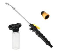 Katnetoly Ugello Potente Ad Alta Pressione 2 In 1, Strumento di Pulizia In Plastica+Metallo con Contenitore In Schiuma e Connettore Standard