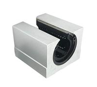 Katnetoly Unità di Scorrimento con Cuscinetto un Sfera Lineare SBR25UU, Staffa di Alluminio Cilindrica per Binario di Guida Lineare con Diametro Del Foro di 25Mm