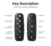 Katnetoly Universale Bluetooth 10 Multifunzione Wireless per Volante Android per Autoradio Dvd Multimediale