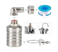 Katnetoly Valvola A Galleggiante,Valvola A Galleggiante per Acqua 1/2 A 3/4 Pollici,Valvola A Galleggiante per Controllo Livello Acqua Completamente Automatica In Acciaio Inossidabile 304