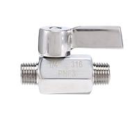 Katnetoly Valvola A Sfera in Acciaio Inossidabile 316 - Valvola A Sfera Piccola con Filettatura NPT da 1/4 di Pollice (e da 1/4 di Pollice)