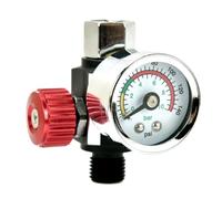 Katnetoly Valvola di Regolazione del Compressore D'Aria con Manometro, per un Controllo Preciso In Utensili Pneumatici/Ad Aria Compressa con Connettore PF20 Rosso