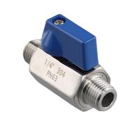 Katnetoly Valvola un Sfera nel Acciaio Inossidabile - 1/4 Pollici NPT Piccola Mini Valvola un Sfera (1/4 Pollici MaleandMale)