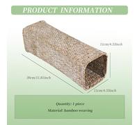 Katnetoly Vaso di Fiori nel Rattan Cestini di bambù Vasi Decorativi Cesto di Fiori di Fiori Vaso di Fiori Vasi Alti per la Decorazione Domestica Bianca