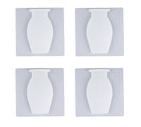 Katnetoly Vaso in Silicone, Vaso in Silicone Rimovibile, Adatto per Vaso Adesivo A Parete Nell'Ingresso A Parete Bianco