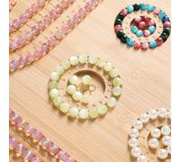 Katnetoly Vassoio per Gioielli DIY con Perline, in Legno Massello, Espositore per Gioielli, Vassoio per Perline, in bambù e Legno A