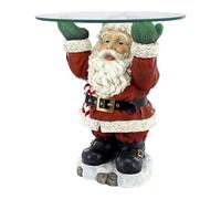 Katnetoly Vassoio per Snack Natalizio con Babbo Natale Divertenti Decorazioni per Feste di Natale Durevole Facile da Usare 21 X 15 cm