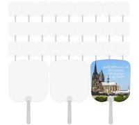 Katnetoly Ventole da Chiesa A Sublimazione A Mano Ventole A Sublimazione in Bianco 30 Pezzi