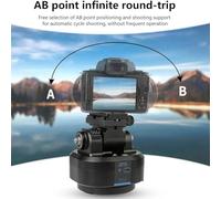 Katnetoly YT-1500 Testa del Treppiede Panoramico Rotante Auto-Motorizzata con per Stabilizzatore Video Panoramico per Fotocamera e Telefono.