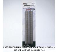KATO 20-004 Scala N Doppio binario dritto 248 mm Set di 2 fascette per...