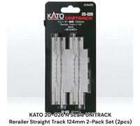 KATO 20-026 Scala N UNITRACK Rerailer Straight Track 124 mm Confezione da 2 (...