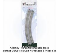 KATO 20-182 Unitrack binario di avvicinamento doppio binario R414/381-22,5° L...