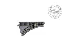 Kato 20-240- scala N - scambio ferroviario elettrico sinistro R150 45° con massi