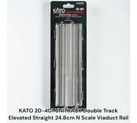 KATO 20-401 UNITRACK binario viadotto dritto rialzato 24,8 cm scala N doppio ...