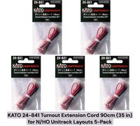 KATO 24-841 Cavo di prolunga affluenza 90 cm (35 in) per layout Unitrack N/HO...