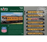 KATO K106-086 - N 1:160 - set di 7 carrozze "Excursion Train" UP Ferrovie Statun