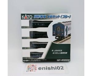 KATO N Gauge 10-034-1 Old Passenger Car 4 Car Set Blue Model Train Railway