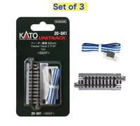 KATO N Gauge 20-041 binario di alimentazione 62 mm 2 7/16" set di 3 modelli f...
