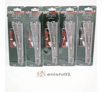 KATO N Gauge 20-202 Unitrack Electric Turnout #6 Left Hand Set di 5 Ferrovie