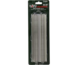 KATO N Gauge 20-401 Doppio binario linea retta elevata 248 mm (2 pezzi) / Gia...